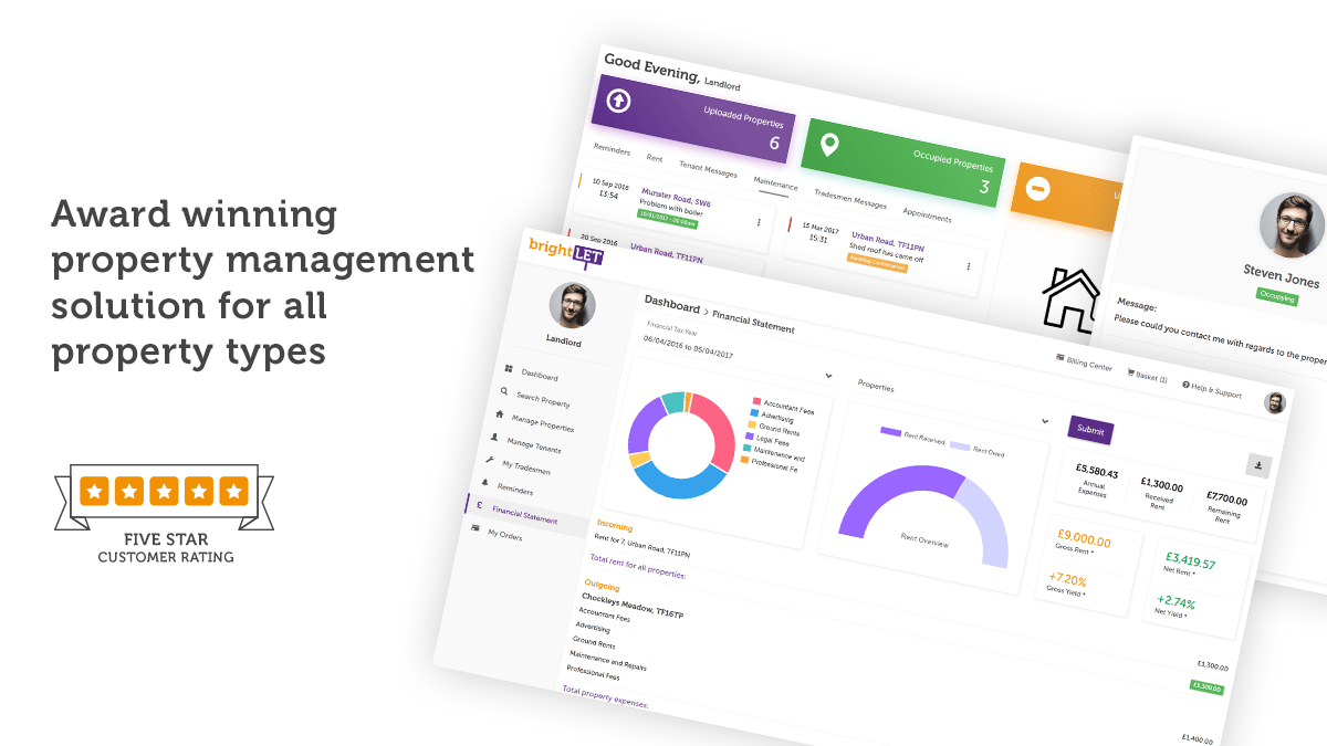 Free automated property management software for landlords brightlet