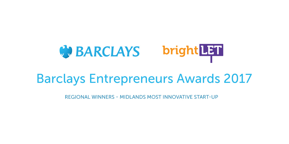 brightLET named Regional Best Innovative Start-Up Winner for Barclays Entrepreneurs Awards 2017