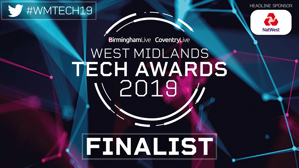 brightLET shortlisted for trio of awards at the West Midlands Tech Awards 2019